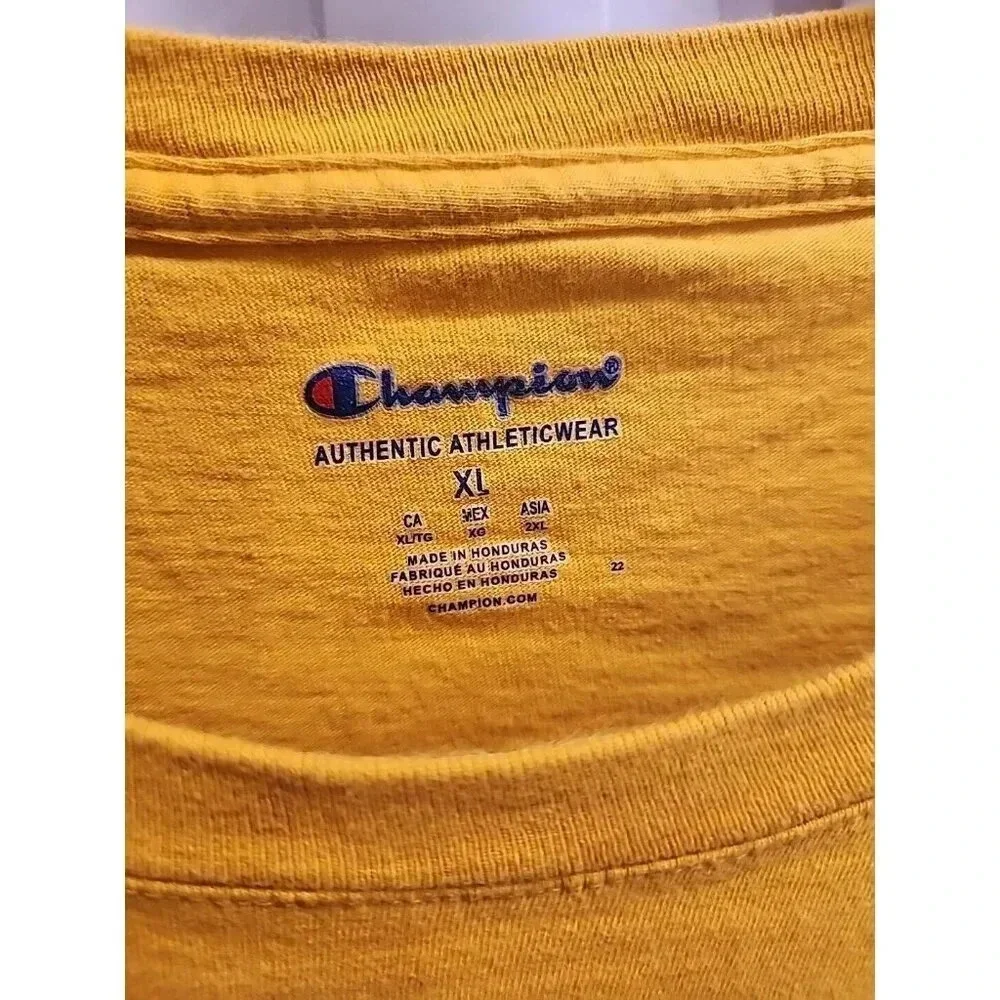 Champion Men's Forsythia Running C Flag Logo Graphic Short Sleeve T-Shirt Sz XL - Picture 3 of 7